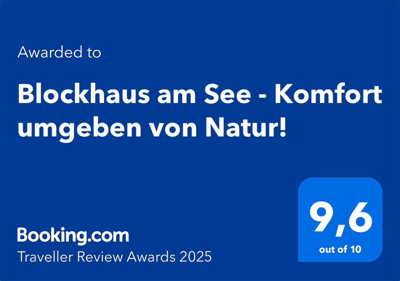 Blockhaus Am See - Komfort Umgeben Von Natur! Nalden Exteriér fotografie
